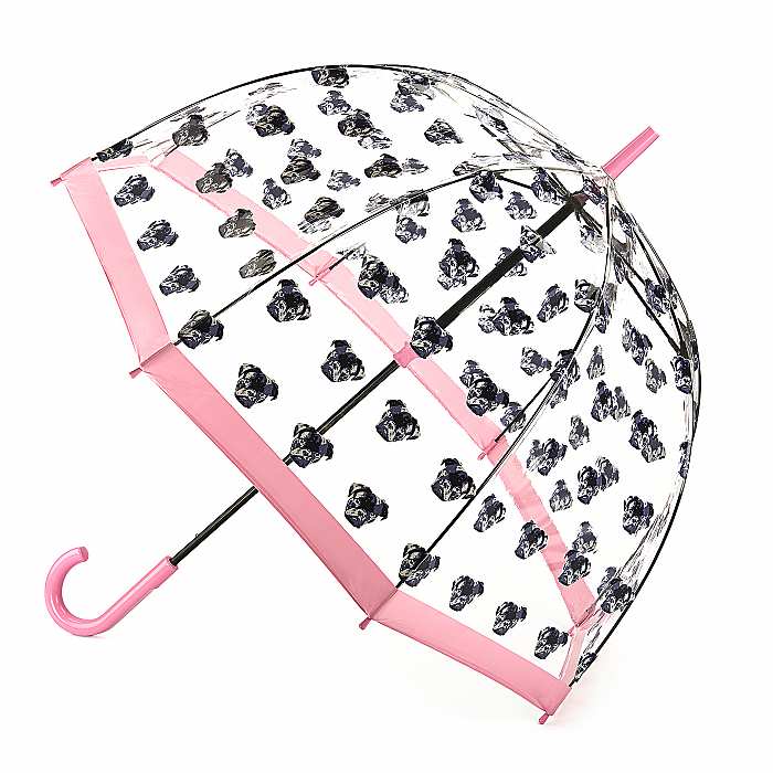 Fulton dámský průhledný holový deštník Pugs