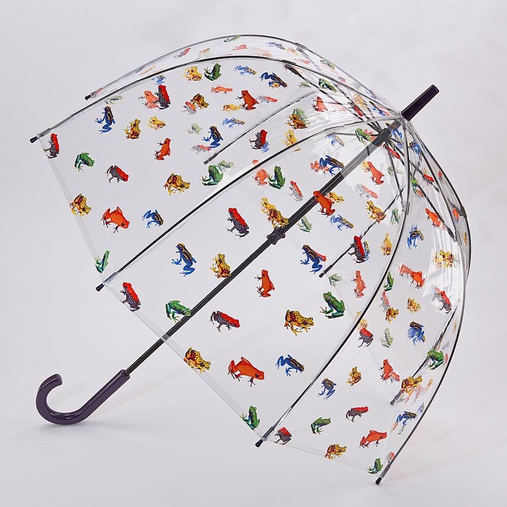 Fulton dámský průhledný holový deštník Žáby